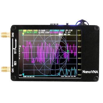 Nadgrajena Različica Nanovna-H Vektor Omrežja Antena Analyzer 10Khz-1,5 Ghz MF HF VHF UHF Z Reža za Kartico SD