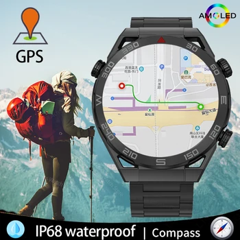 2023 Nove NFC EKG+PPG Bluetooth Klic Smartwatch GPS Sledilnik Gibanja Zapestnica Kompas Za Huawei Ure Končni Pametno Gledati Moške