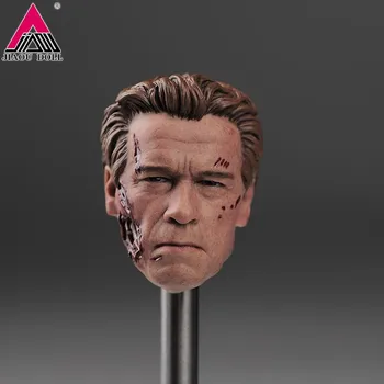 V Stock1/6 Merilu Stare Arnold Schwarzenegger T800 Poškodovano Glavo Skulptura Carving Model Fit 12