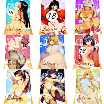9Stks/Set Anime Doujin ACG Paketu Girls Srčkan Kawaii Girls Risanka Gospodje Nude Sexy Igrače Hobi Kartice Fan Zbirka Kartic