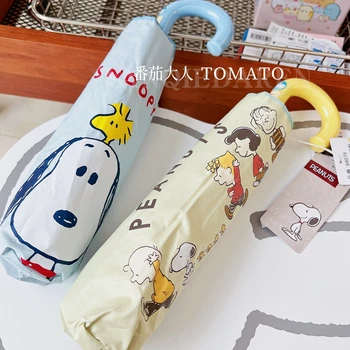 50 cm Novega Kawaii Snoopy Dež in Sonce Dvojno Rabo Dežnik Otrok Prenosni Zložljiv Dežnik Dežnik Kawaii Anime Darila za Dekleta