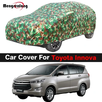 Prikrivanje, popoln komplet za Kritje Za Toyota Innova Nepremočljiva MPV Sonce Odtenek Anti-UV, Dež, Sneg, Prah zaščitni Pokrov Windproof