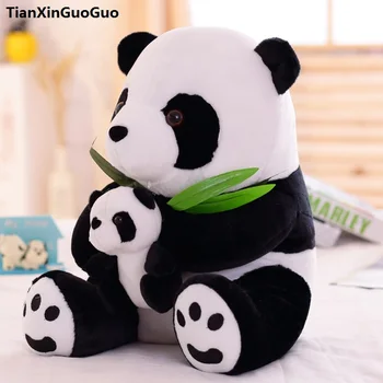 napolnjena plišastih igrač velika 40 cm sedel predstavljajo panda objem mala panda plišastih igrač mehka lutka Božično darilo h1430