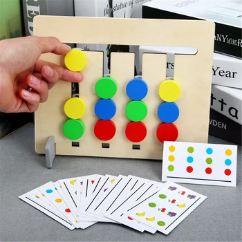 Montessori Igrača Barve in Sadje Dvojno Stranicami Ujemanje Igro Logičnega Sklepanja P31B