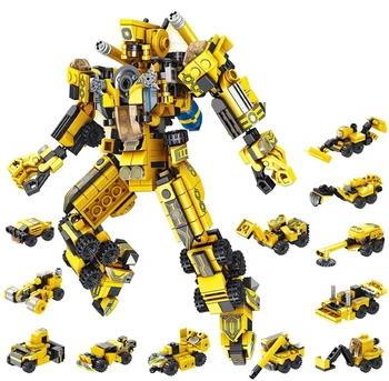 Robot Gradnja Igrače za Otroke, 573 KOS Stavbe Igrače 25-v-1 Učenja, Ustvarjalnega zidarske Opeke Inženiring Bloki Otroci