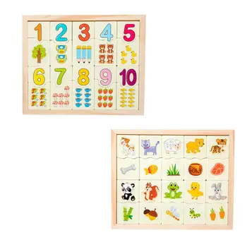 Štetje Odbora Izobraževalne Puzzle Igrača Zgodnje Izobraževanje Puzzle Montessori Puzzle za Otroke Dekleta Toddlers Otrok Rojstni dan Darila