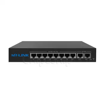 G-LINK 120W Inteligentni napajanje 8+2 100 mb / s Port POE Stikalo Ethernet, s singal vrata napetost podporo 15.4 W ML-SF181P