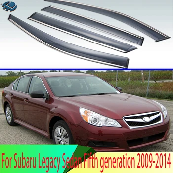 Za Subaru Legacy Limuzina Peta generacija 2009-2014 Plastični Zunanja Vizir Vent Odtenki Okno, Sonce, Dež Stražar Deflektor 4pcs