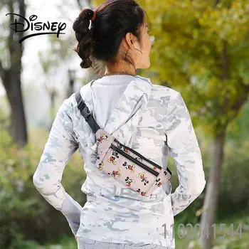 Disney Mickey Mouse Pasu Vrečko za Ženske Prsi Dekle Vrečko z Zadrgo Nepremočljiva Moda za Šport Ženska Torbica