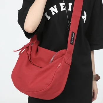 Platno vrečko ženska Japonski preprosto, velike zmogljivosti, torba leni študent razred vrečko crossbody torba ženske