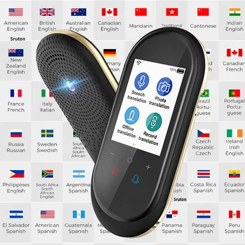 Prenosni T8 Instant Glas Prevajalec Offline Language Translator Za 2,4 Palčni Foto Prevajanje 106 Jezikov Smart Glas Prevajalca