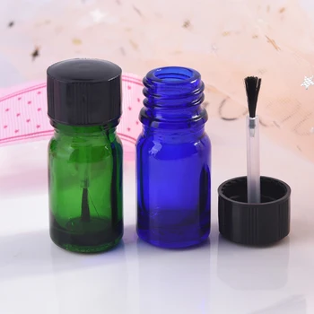 5ML 10 ml Prenosni lak za Nohte Prazno Steklenico Make-up Posodo S Čopičem Uporabne Steklene Posode v Kozarcu S Pokrovom Nova