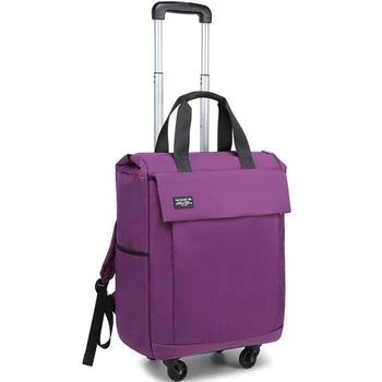 ženske potovanja voziček vrečko Vozni Prtljage nahrbtnik torbe s kolesi, oxford nepremočljiva kolesih nahrbtnik canrry na ročno prtljago
