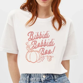 Nove Disney Pepeljuga Bibbidi Bobbidi Boo Bučna Premium T-Shirt Priložnostne Vrhovi Harajuku Poletje Ženska Majica Ženska Oblačila