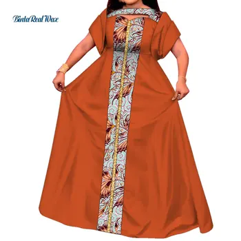 Bazin Riche Afriška Oblačila BouBou Africain Femme Moda Mozaik Dolgo Maxi Dashiki Afriške Obleke za Ženske Stranka WY10317