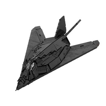 MOC Black Vojne Borci Letalo F-117 Nighthawks gradniki Nastavite Bojnih Letal Modela Zbrati Igrače za Otroke, Darila za Rojstni dan