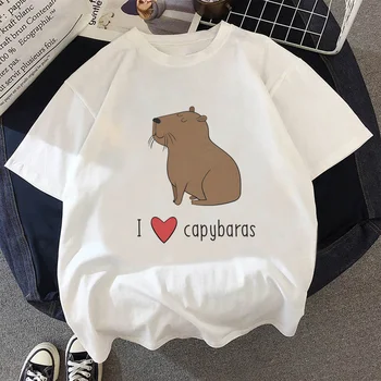 Capybaras t-majice moške ulične Tee moški ulične manga y2k oblačila