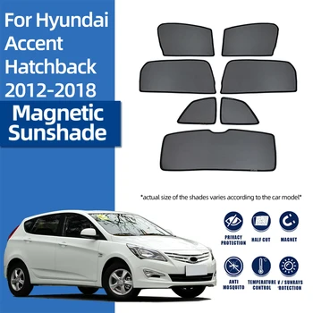 Za Hyundai Accent VI Hatchback VERNA 2010-2019 Magnetna Avto Dežnik Prednje Vetrobransko steklo Očesa Zavese Zadnja Stranska Okna Sonce Odtenek