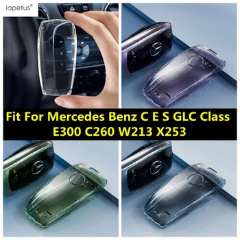 Pregledna TPU Avto Ključ Primeru Zajema Lupini Za Zaščito Mercedes Benz C E S GLC Razred E300 C260 W213 X253 Dodatki Notranjost