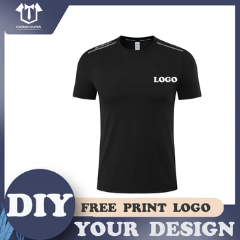 Poletje T-shirt 6-color high-end po meri logo, priložnostne modno in udobno krog vratu shirt tiskanje blagovne znamke, besedila,