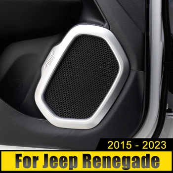 Za Jeep Renegade 2015 2016 2017 2018 2019 2020 2021 2022 2023 ABS Vrata Avtomobila Audio Zvočnik Pokrov Trim Okvir Dekoracijo Nalepke