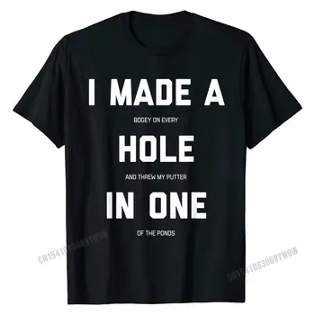 Smešno Golf Srajce Za Moške, Ženske Luknjo V Enem Golf Gag Darila T-Shirt Moški Podjetje Športna T Majica Bombaž T Srajce Evropi