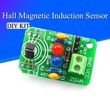 Dvorana magnetni Indukcijski senzor magnetni odkrivanje pole prevajalnika Severni in Južni odkrivanje modul DIY učni komplet