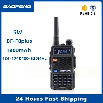 Baofeng BF-F8 Plus Walkie Talkie 5W UV Dual Band dvosmerna Radijska Postaja 136-174&400-520MHz FM Radio CTCSS/DCS Prenosni Ham Radio
