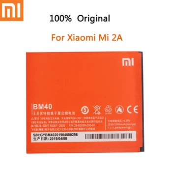 Xiao Mi BM40 Originalne Nadomestne Baterije Telefona 2030mAh Visoke Zmogljivosti Za Xiaomi MI 2A MI2A Mobilni Telefon Zamenjava Baterij