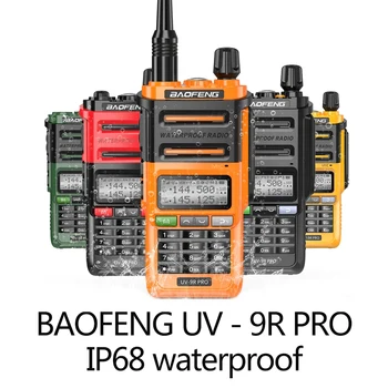 Baofeng UV-9R plus 10W IP68 Walkie Talkie Nepremočljiva High Power CB Ham 20 KM Dolge razdalje UV9R prenosni dvosmerni Radijski lov