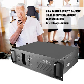VHF, Walkie taklie Repetitorja 50 W 100ch SOCOTRAN MD-8500 136-174MHz dvosmerne radijske bazne Postaje DMR & Analogni Repetitor z Duplexer