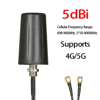 5 G 4G LTE MiMo 5dBi Prostem Širokopasovna Mobilna Antena za Vozila Zunanja Antena SMA Konektorji 3 M RG174 Kabel Antene Kit