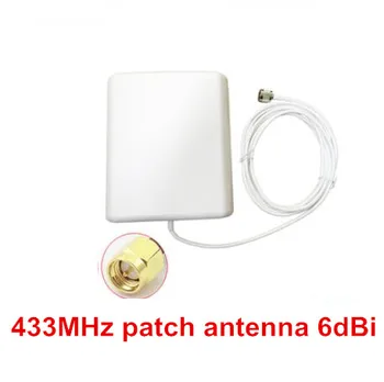 433MHz patch panel antena SMA zunanji antenski podatkov prenos 433M 6dBi