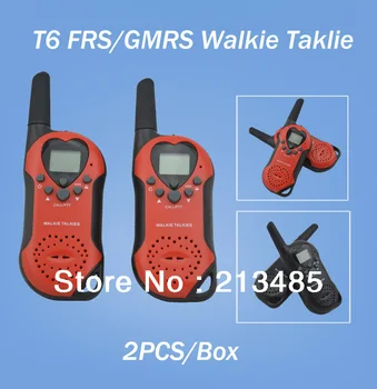 T6 FRS/GMRS Walkie talkie License brez Two-way Radio (8CH 446.00625~446.09375 MHz za Evropo,22CH 462.5625~462.7250 MHz za ZDA)