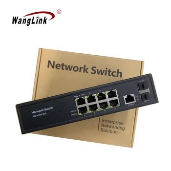 Wanglink 1.25 G SPLETNO Upravlja stikalo 8 Port Ethernet+2 SFP Vlaken mrežno stikalo