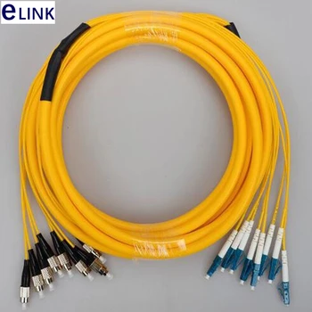 2m 12 jedra vlakna patchcord SM paketu skakalec LC SC FC ST veje kabel 2.0 mm Singlemode optični patch vodilo 12C snop