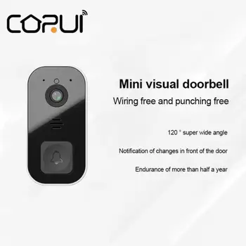 CORUI Mini 03 Vizualne Zvonec Smart App Remote Video Telefonski Zvonec Zamenljiva Zvok In Video Multi Račun v Skupni rabi AI Zvonec