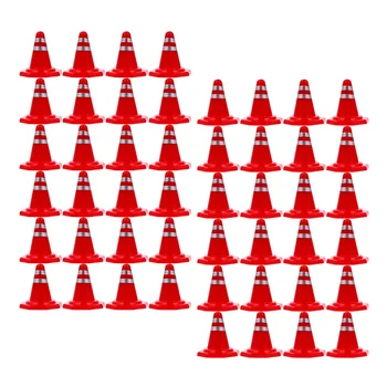 120 Kos Zaporo Znamenju Oranžne Prometni Stožci Majhne Igrače Simulacije Plastičnih Fitnes