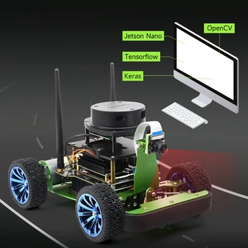 MOOL Za Jetracer ROS Umetne Inteligence Avto AI Dirke Robot DIY Komplet Nadgradili Za Jetson Nano Razvoj Odbor