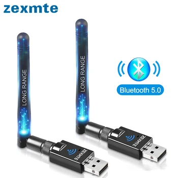 Zexmte 100M USB Bluetooth 5.0 Adapter 20M 50M Bluetooth 5.1 Ključ Avdio Oddajnik Sprejemnik za Windows 10/8/8.1 Adaptador
