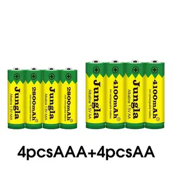 2023New 1,5 V AA 4100mAh Alkalna Baterija + AAA 2800mAh Alkalne Baterije Aa Aaa za Led Luči, Igrače, Mp3