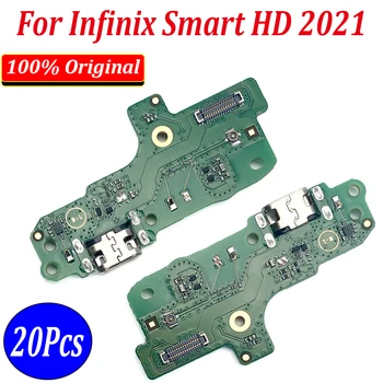 20Pcs/Veliko，100% Prvotne Popravila Polnjenje prek kabla USB Priključek Odbor Flex Kabel Z Mikrofonom Za Infinix Smart HD 2021